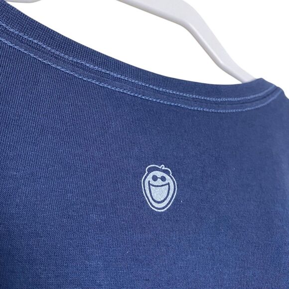 Life Is Good T-Shirt Womens L Blue Wine Glass Vintage Short Sleeve Crew Neck NWT - Picture 8 of 12